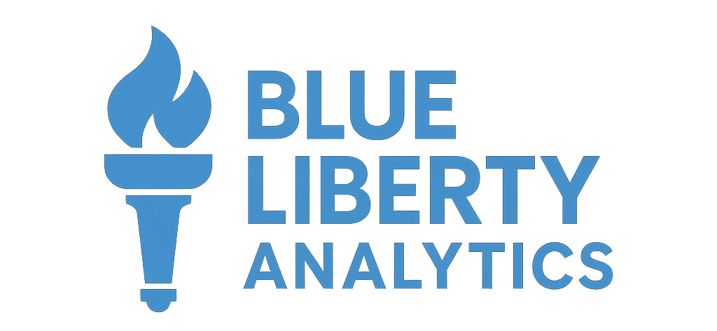 Blue Liberty Analytics Blue Logo